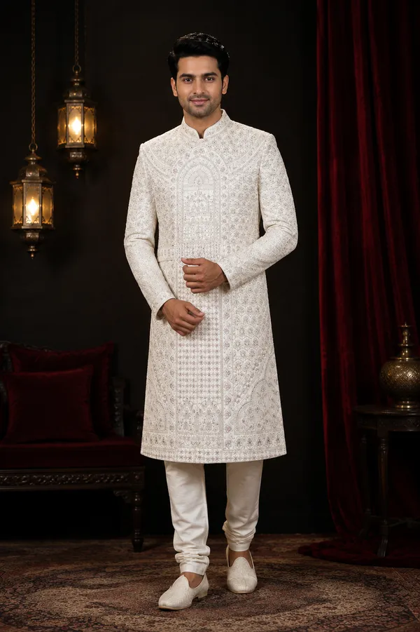 Ivory_Embroidered_Royal_Sherwani_Set