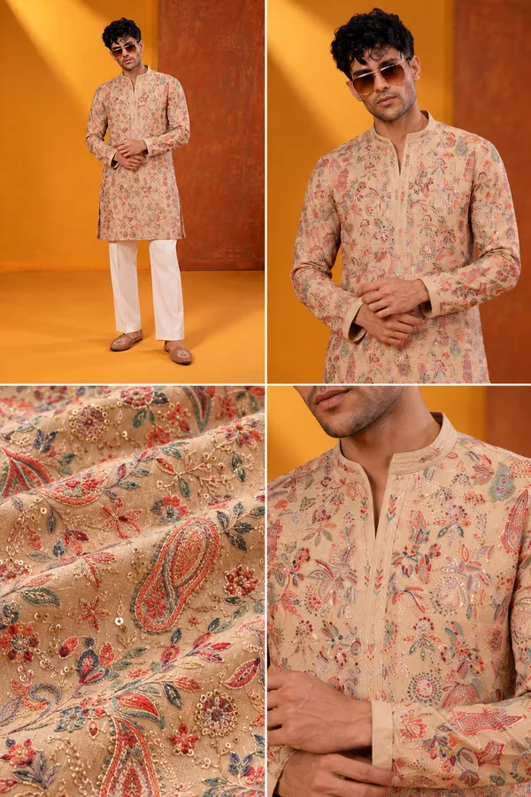 Beige_Paisley_Embroidered_Festive_Kurta_Set_Coming_Soon