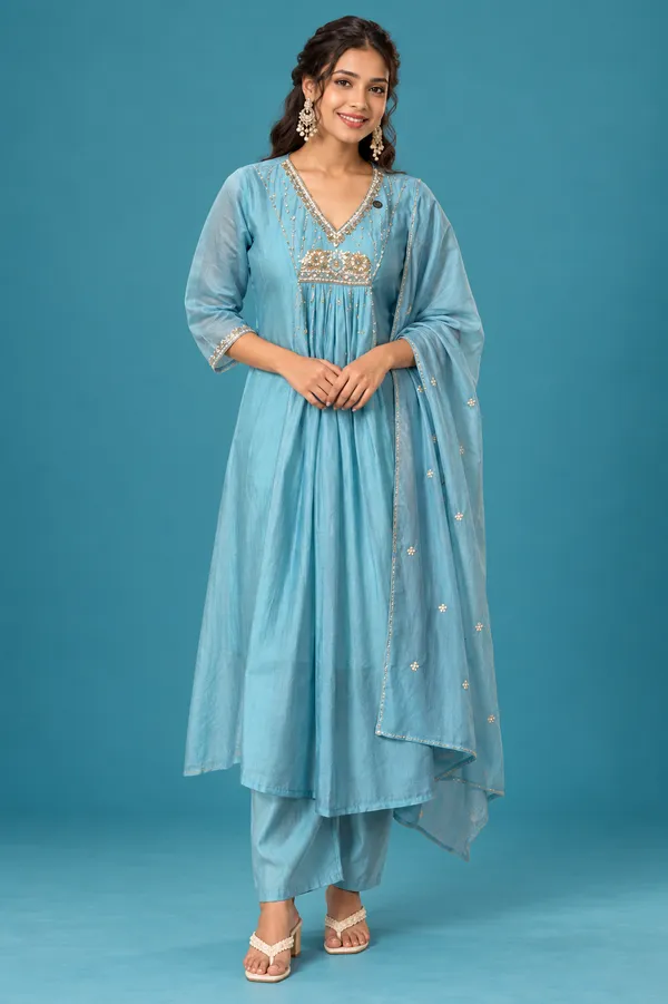 Elegant_Sky_Blue_Embroidered_Festive_Anarkali_Set_Teal_Blue