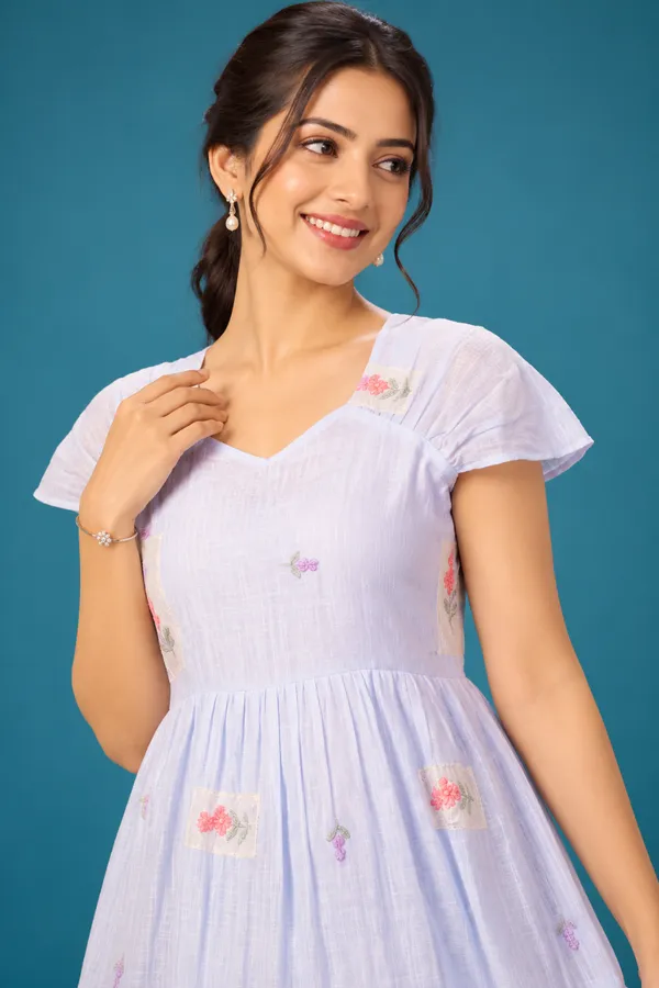 Pastel_Blue_Floral_Tiered_Dress_Dusty_Sky_Blue