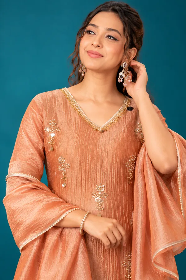 Peach_Elegance_Festive_Embellished_Co_Ord_Set_Peach_Blossom