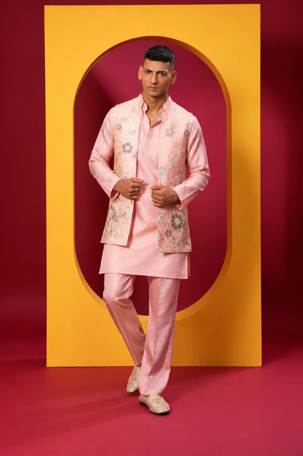 Blush_Pink_Embroidered_Indo_Western_Kurta_Set