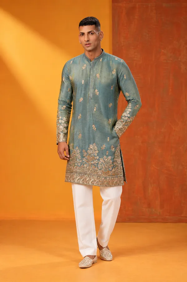 Teal_Elegance_Embroidered_Kurta_Set
