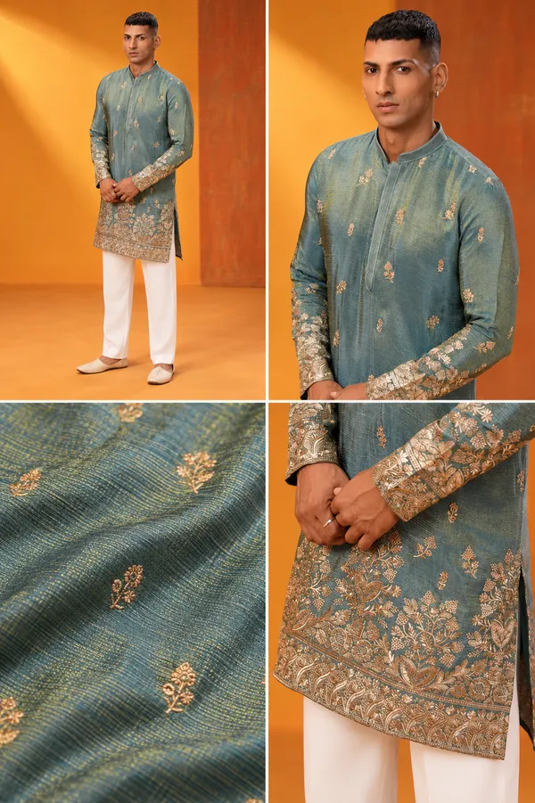 Teal_Elegance_Embroidered_Kurta_Set
