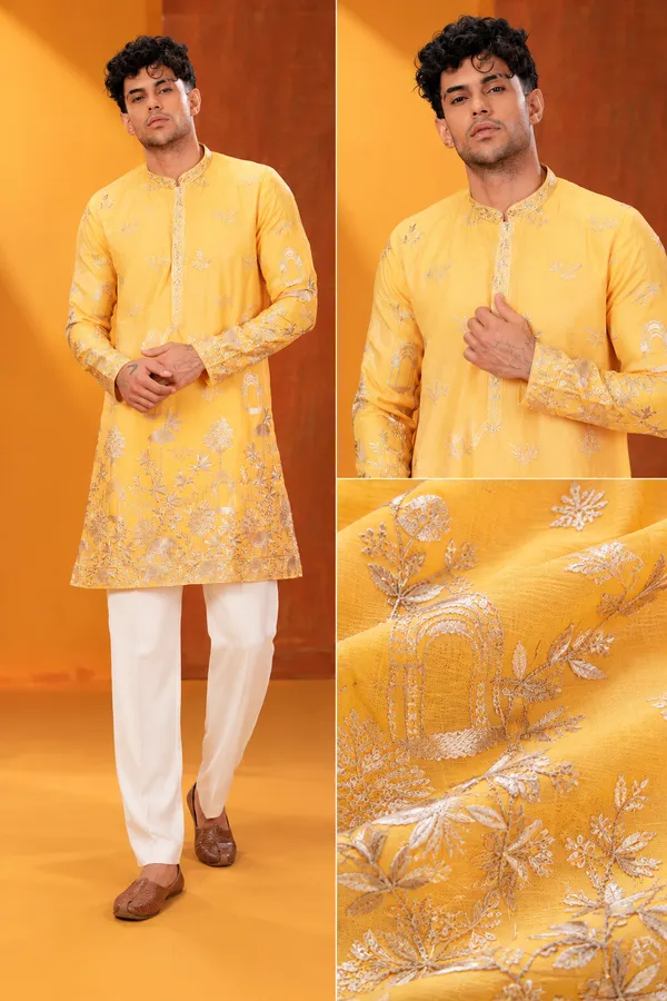 Golden_Yellow_Embroidered_Festive_Kurta_Premium_Men_S_Ethnic_Look