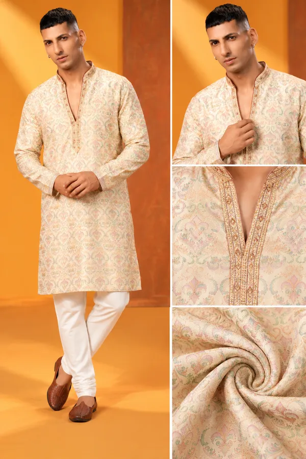 Premium_Pastel_Jacquard_Kurta_Set