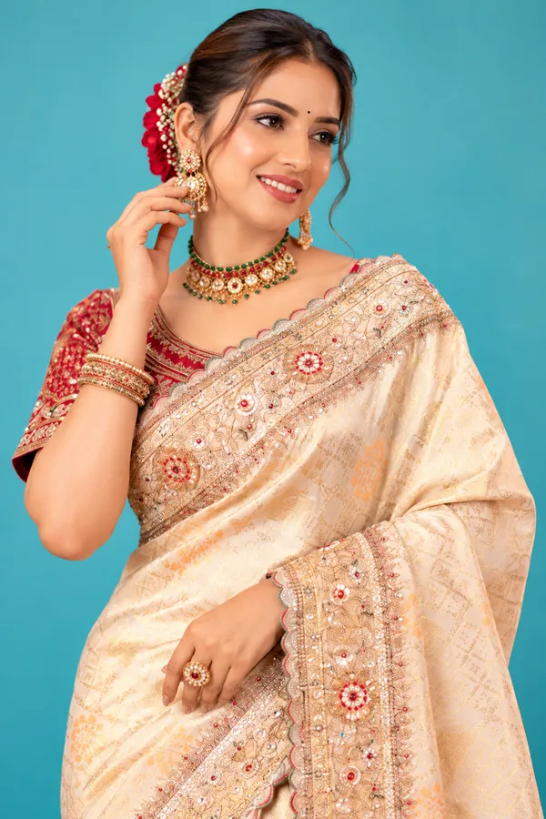 Royal_Ivory_Cream_Designer_Saree_With_Heavy_Golden_Embroidered_Border_Rich_Pallu_Ivory_Cream
