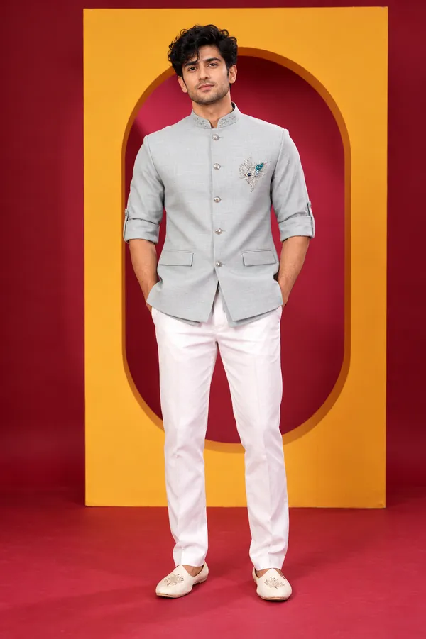 Men_S_Premium_Light_Grey_Jodhpuri_Jacket_With_White_Trouser_Set