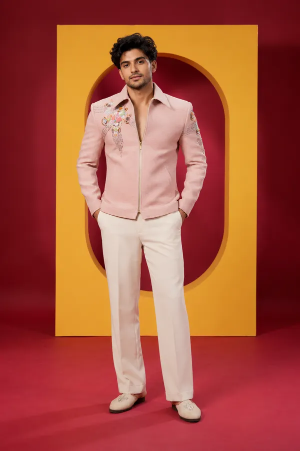 Men_S_Premium_Pastel_Pink_Floral_Embroidered_Indo_Western_Jacket_With_Ivory_Trouser_Set