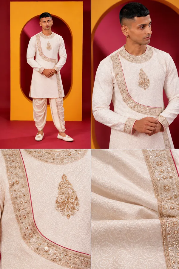 Elegant_Ivory_Embroidered_Indo_Western_Kurta_Set_For_Men