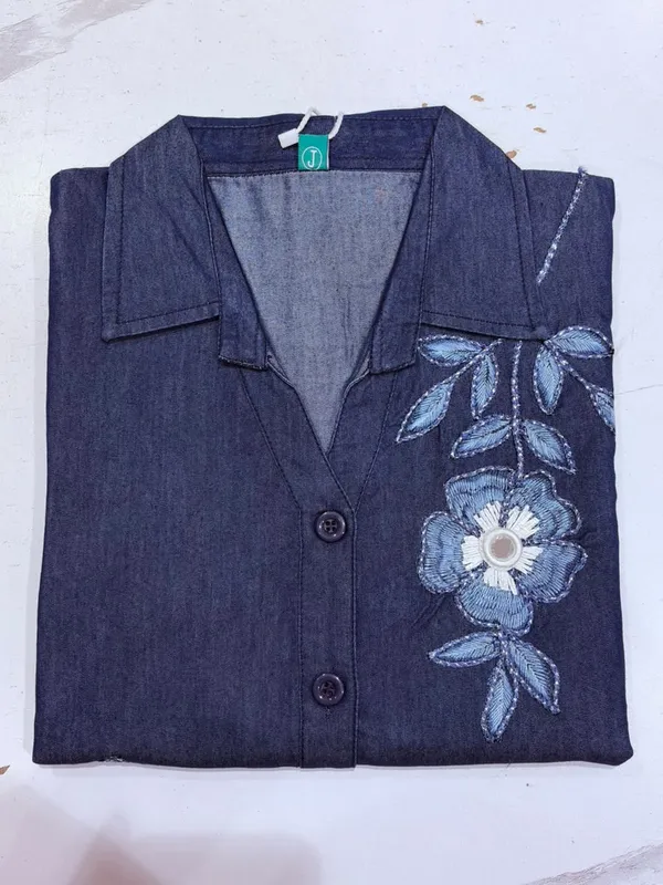 WoMens_Navy_Blue_Floral_Embroidered_Denim_Co_Ord_Set_Royal_Blue