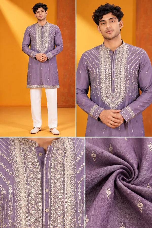 Men_S_Premium_Lavender_Purple_Embroidered_Festive_Kurta_Pajama_Set