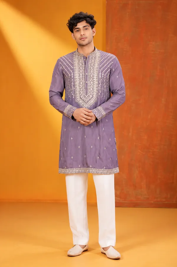 Men_S_Premium_Lavender_Purple_Embroidered_Festive_Kurta_Pajama_Set