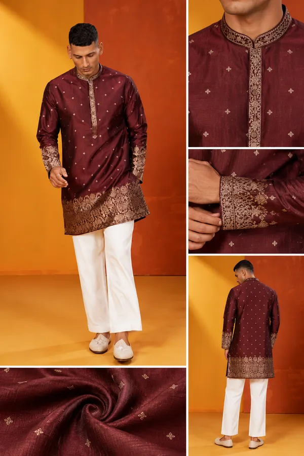 Men_S_Premium_Maroon_Embroidered_Festive_Kurta_Set