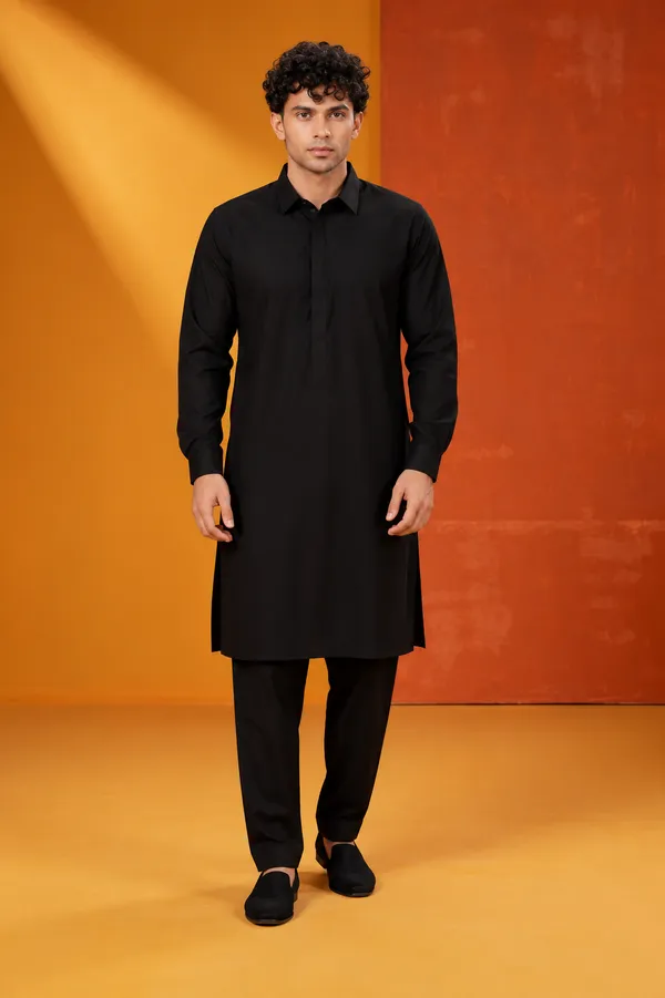 Men_S_Classic_Black_Kurta_Pajama_Set