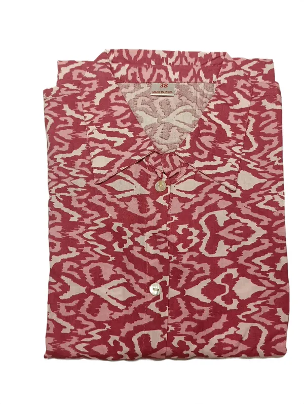 Elegant_Rose_Pink_Ikat_Print_Sleeveless_Flared_Maxi_Dress_Pink