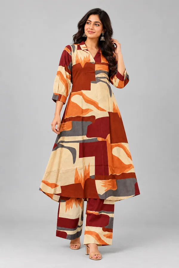 Women_S_Multicolor_Abstract_Print_Kurta_Palazzo_Co_Ord_Set_Red