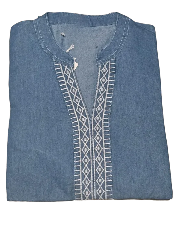 Elegant_Blue_Embroidered_Denim_Co_Ord_Set_For_Women_Aqua_Blue