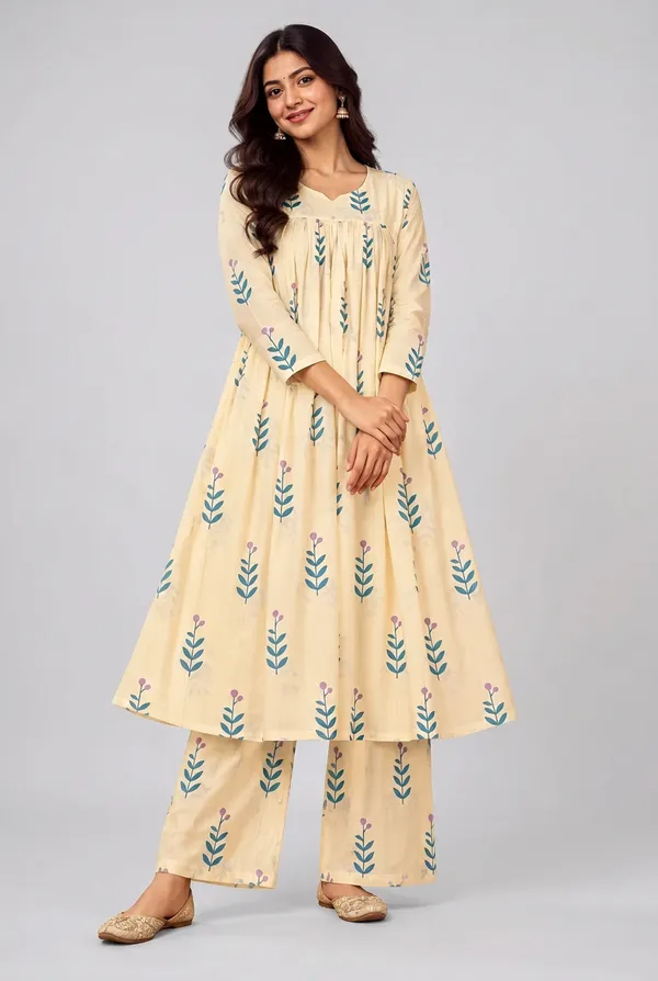 Elegant_Cream_Floral_Printed_Kurta_Palazzo_Set_For_Women_White