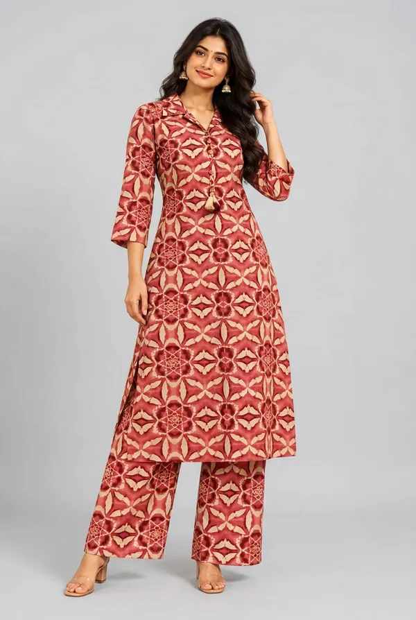 Elegant_Maroon_Floral_Printed_Kurta_Palazzo_Set_Maroon
