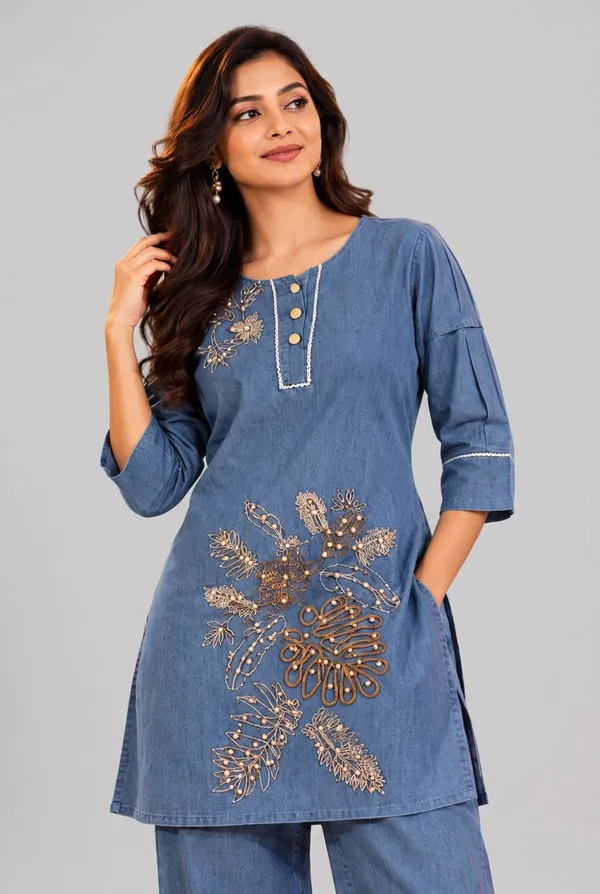 Women_S_Denim_Blue_Embroidered_Kurta_Palazzo_Co_Ord_Set_Blue