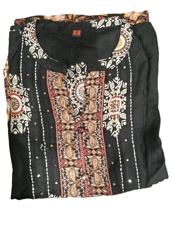 Elegant_Black_Floral_Printed_Kurta_Palazzo_Set_For_Women_Black