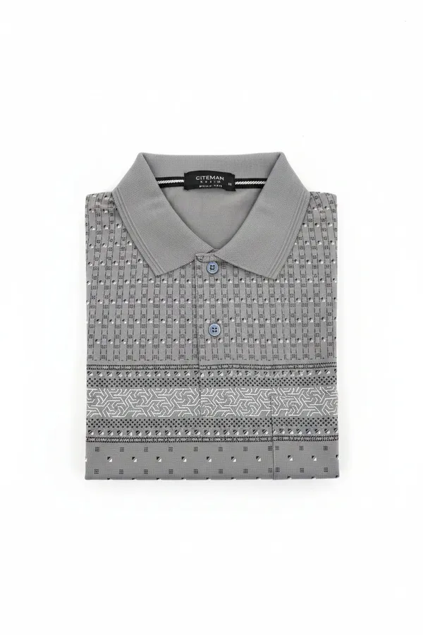 Men_S_Slate_Grey_Geometric_Printed_Polo_T_Shirt_Ivory_Cream