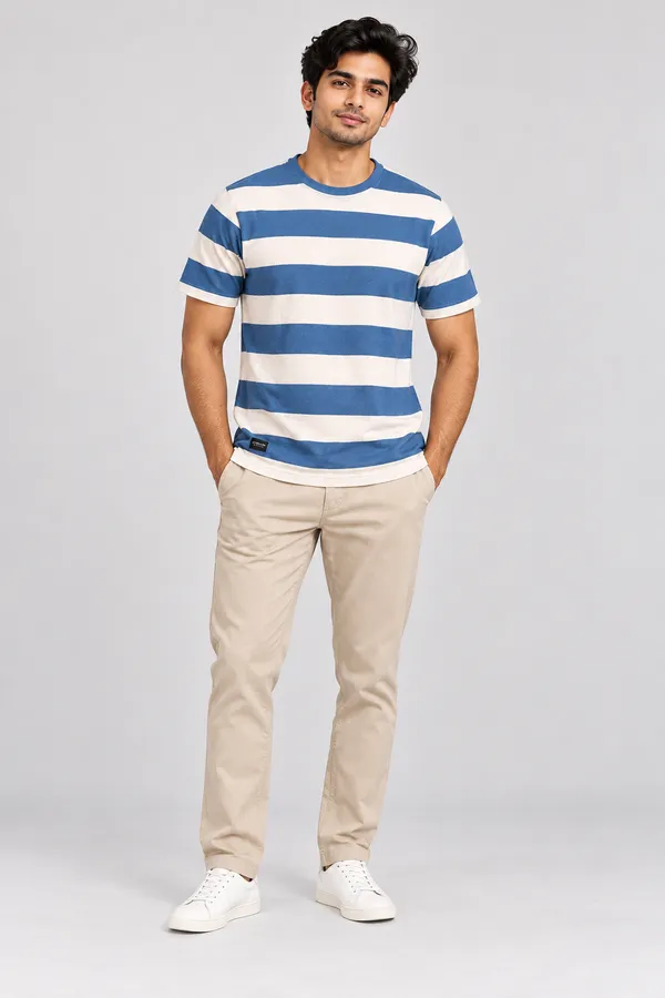 Men_S_Blue_Off_White_Striped_Round_Neck_T_Shirt_Aqua_Blue