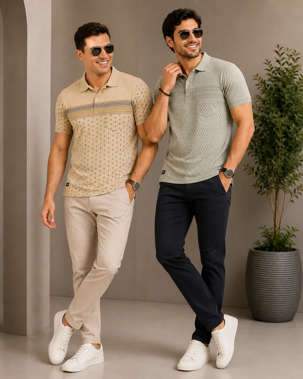 Men_S_Camel_Beige_Geometric_Printed_Polo_T_Shirt_Pistachio_Green