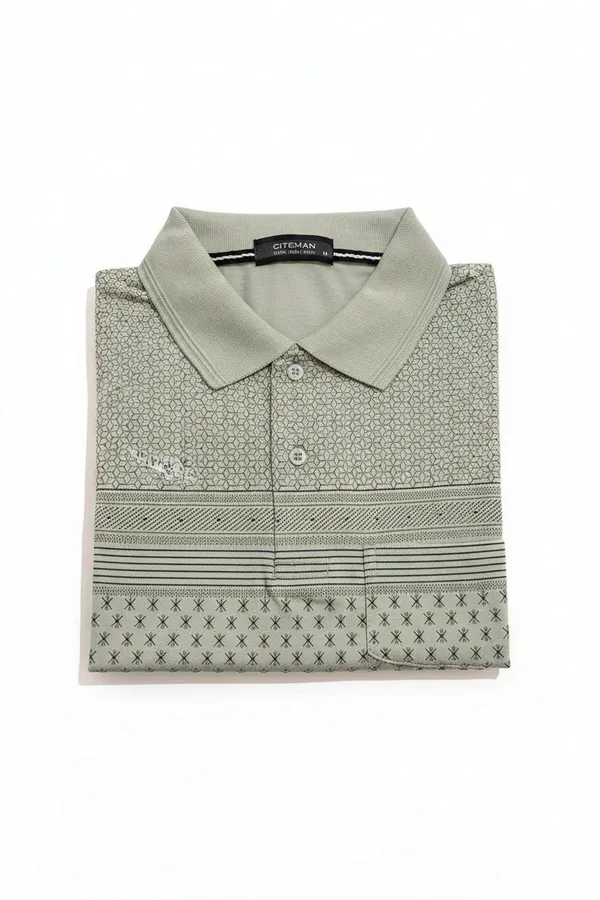 Men_S_Camel_Beige_Geometric_Printed_Polo_T_Shirt_Pistachio_Green