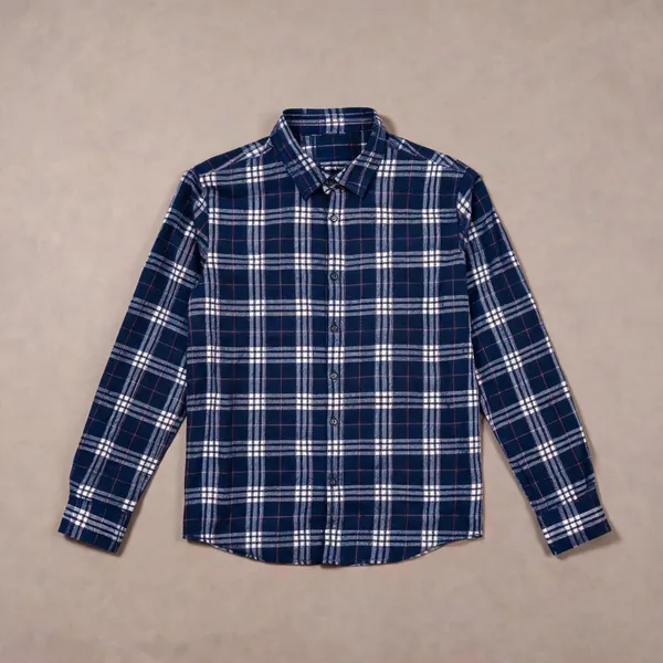 Mens_Checked_Casual_Shirt_Blue