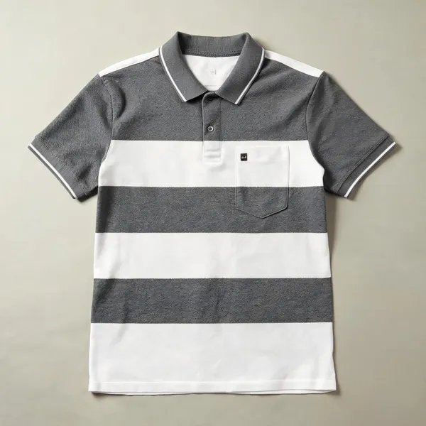 Mens_Grey_Off_White_Striped_Polo_T_Shirt_Gray