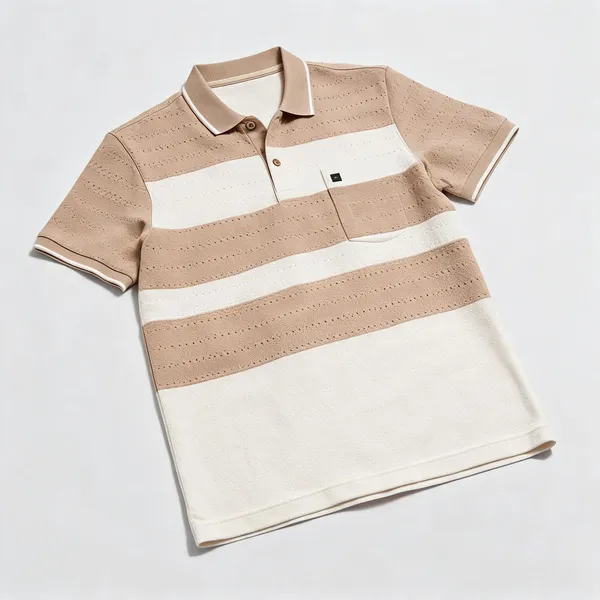 Mens_Grey_Off_White_Striped_Polo_T_Shirt_Begie