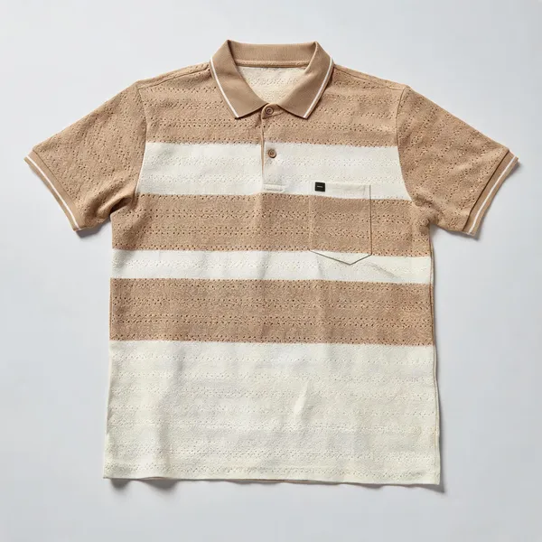 Mens_Grey_Off_White_Striped_Polo_T_Shirt_Begie