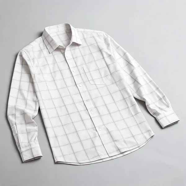 Mens_Checked_Formal_Shirt_White
