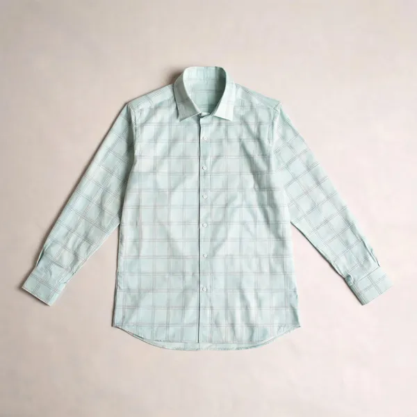 Mens_Checked_Formal_Shirt_Soft_Ivory_White