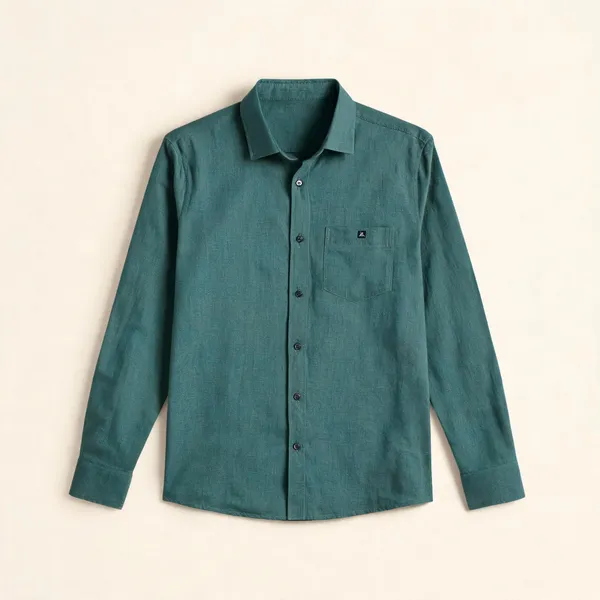 Mens_Linen__Formal_Shirt_Green