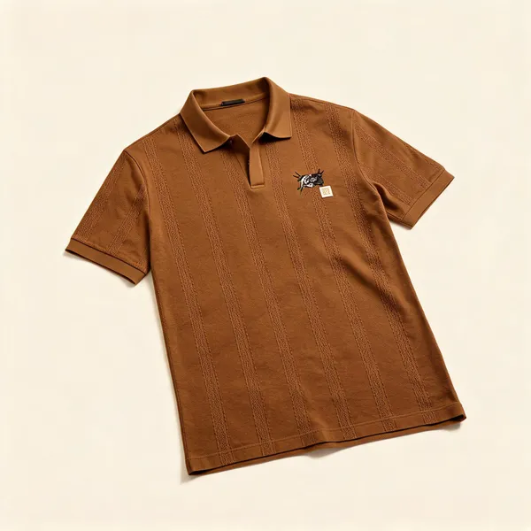 Mens_Premium_Textured_Polo_T_Shirt_Coffee_Brown_Brown