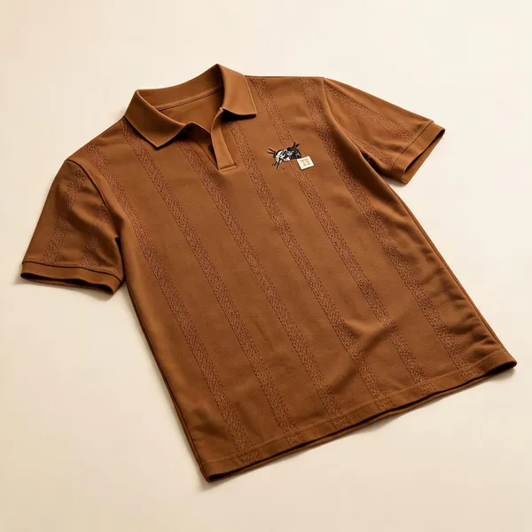 Mens_Premium_Textured_Polo_T_Shirt_Coffee_Brown_Brown