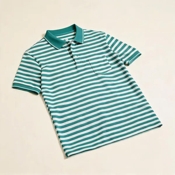 Mens_Aquqa_Striped_Polo_T_Shirt_Aqua_Teal