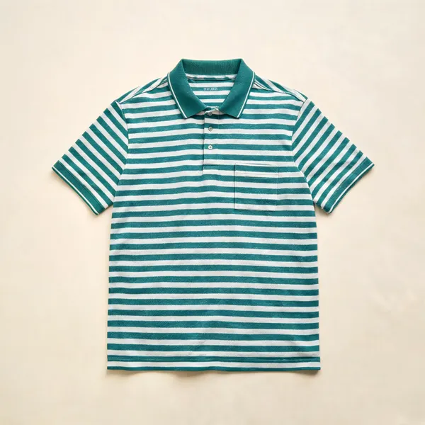 Mens_Aquqa_Striped_Polo_T_Shirt_Aqua_Teal