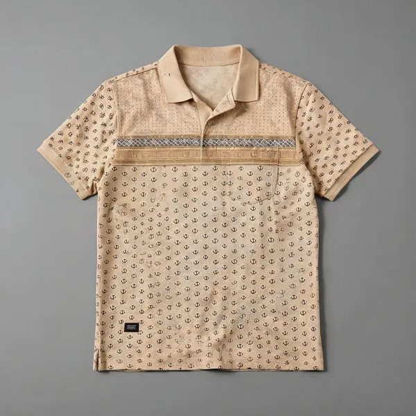 Mens_Camel_Beige_Geometric_Printed_Polo_T_Shirt_Cream
