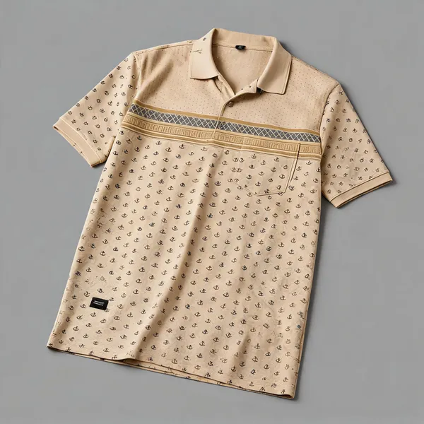 Mens_Camel_Beige_Geometric_Printed_Polo_T_Shirt_Cream