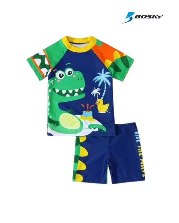 Multicolor_Dinosaur_Print_Swimwear_Set_for_Boys