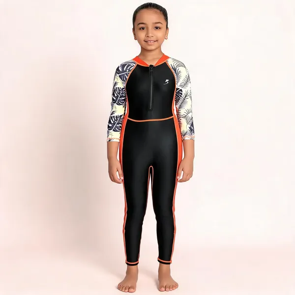Black_Printed_Full_Sleeve_Swimsuit_For_Girls