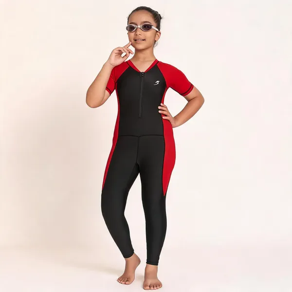 Red_Black_Full_Length_Swimsuit_For_Girls