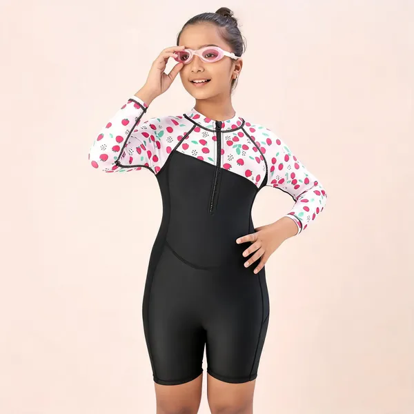 Black_Printed_Full_Sleeve_Swimsuit_For_Kids