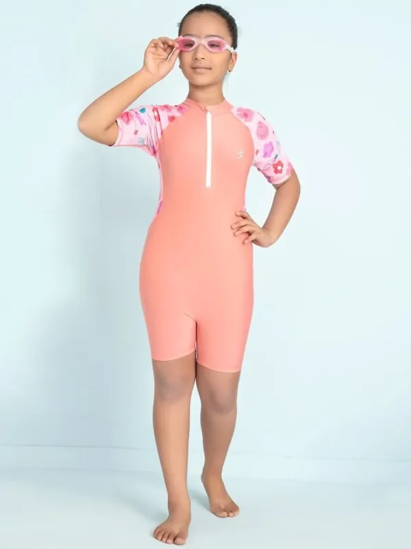 Coral_Short_Sleeve_One_Piece_Swimsuit_for_Girls