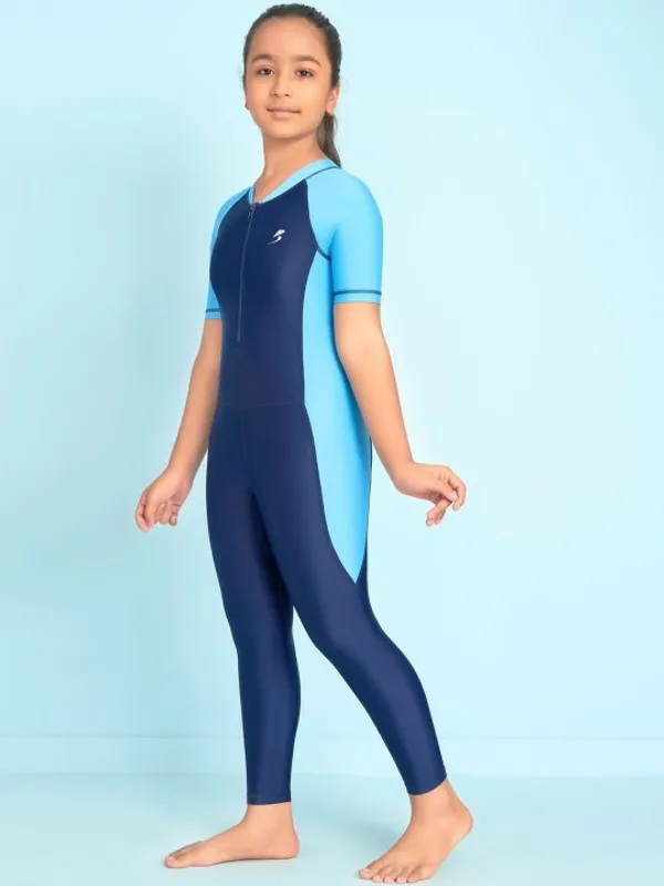 Navy_Blue_Short_Sleeve_Full-Length_Swimsuit_for_Girls