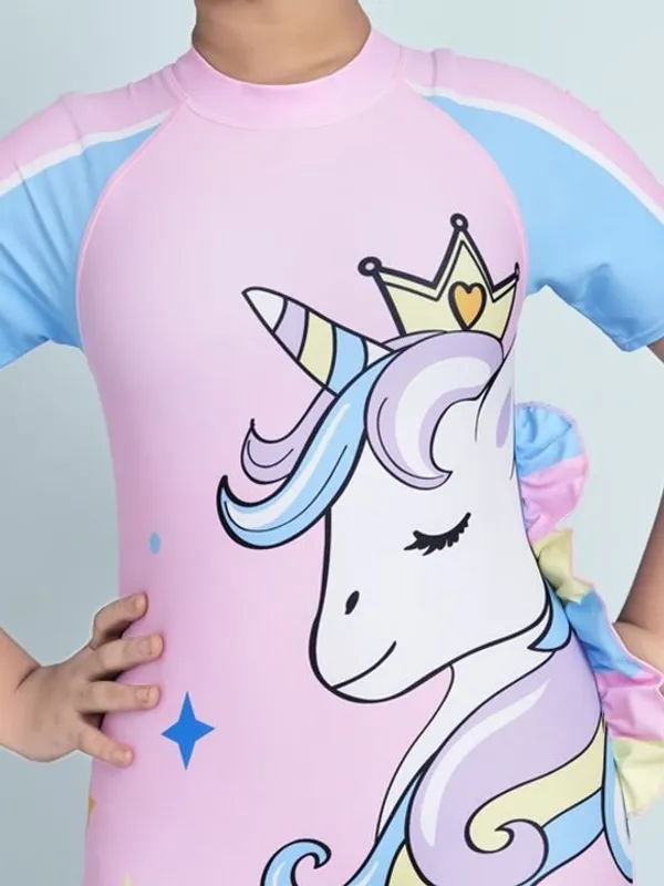 Pink_Unicorn_Printed_Short_Sleeve_Romper_for_Girls